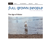 Tablet Screenshot of fullgrownpeople.com